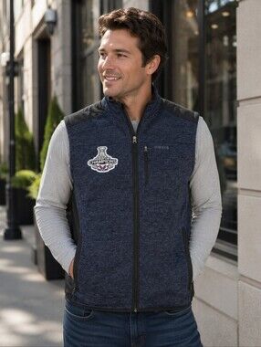 Orvis Vintage Washington Capitals Navy Blue Full-Zip Vest with‎ Chest Patch XXL